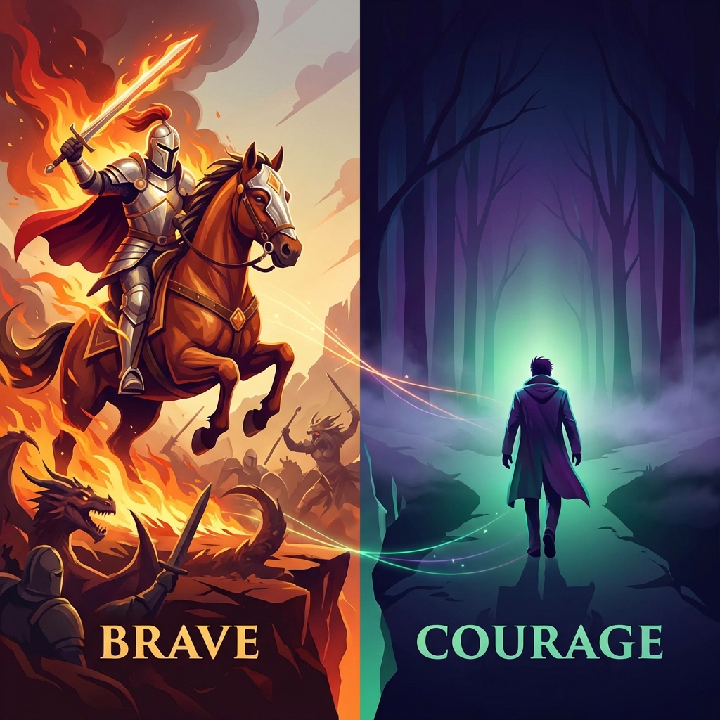 Featured image of post Brave 和 Courage 都是勇敢，差別在哪裡？一次搞懂 6 種「勇敢」的英文說法