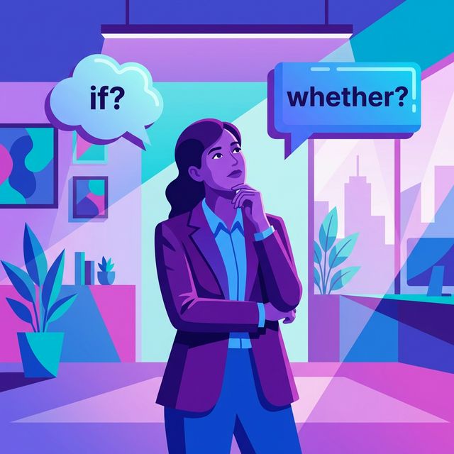 Featured image of post 英文句子中間加 if 到底是什麼意思？if 與 whether 的使用情境解析！